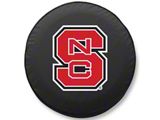 North Carolina State Spare Tire Cover with Camera Port; Black (18-26 Jeep Wrangler JL)