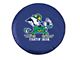 Fighting Irish Notre Dame Spare Tire Cover with Camera Port; Navy (18-24 Jeep Wrangler JL)