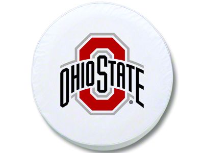 Ohio State University Spare Tire Cover with Camera Port; White (21-24 Bronco)