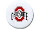 Ohio State University Spare Tire Cover with Camera Port; White (21-24 Bronco)