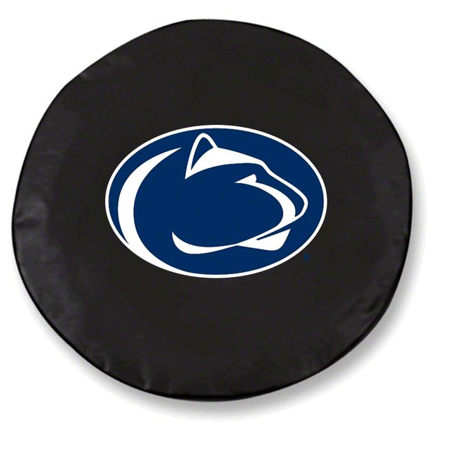 Jeep Wrangler Penn State University Spare Tire Cover with Camera Port;  Black (18-23 Jeep Wrangler JL) Free Shipping
