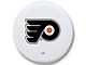 Philadelphia Flyers Spare Tire Cover with Camera Port; White (18-24 Jeep Wrangler JL)