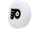 Philadelphia Flyers Spare Tire Cover; White (66-18 Jeep CJ5, CJ7, Wrangler YJ, TJ & JK)