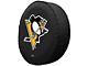 Pittsburgh Penguins Spare Tire Cover; Black (66-18 Jeep CJ5, CJ7, Wrangler YJ, TJ & JK)