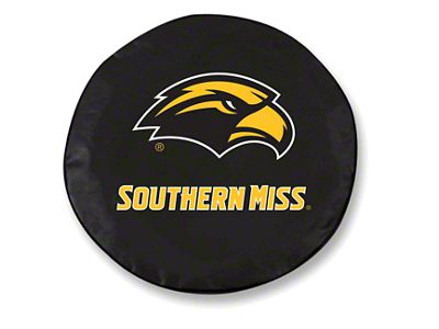 Southern Mississippi University Spare Tire Cover with Camera Port; Black (18-24 Jeep Wrangler JL)