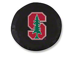 Stanford University Spare Tire Cover with Camera Port; Black (18-23 Jeep Wrangler JL)