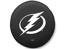 Tampa Bay Lightning Spare Tire Cover with Camera Port; Black (18-24 Jeep Wrangler JL)