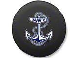 U.S. Naval Academy Spare Tire Cover with Camera Port; Black (18-26 Jeep Wrangler JL)