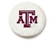 Texas A&M University Spare Tire Cover with Camera Port; White (18-24 Jeep Wrangler JL)