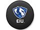 Eastern Illinois University Spare Tire Cover with Camera Port; Black (18-24 Jeep Wrangler JL)