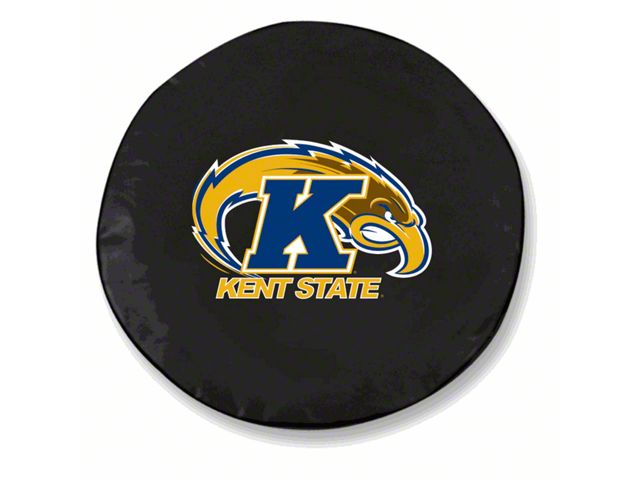 Kent State University Spare Tire Cover with Camera Port; Black (18-24 Jeep Wrangler JL)
