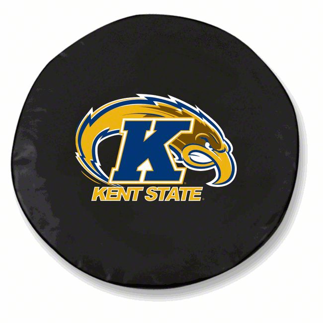 Jeep Wrangler Kent State University Spare Tire Cover with Camera Port; Black  (18-23 Jeep Wrangler JL) Free Shipping