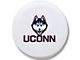 University of Connecticut Spare Tire Cover with Camera Port; White (18-24 Jeep Wrangler JL)