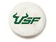 University of South Florida Spare Tire Cover; White (66-18 Jeep CJ5, CJ7, Wrangler YJ, TJ & JK)
