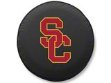 University of Southern California Spare Tire Cover with Camera Port; Black (18-26 Jeep Wrangler JL)