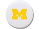University of Michigan Spare Tire Cover with Camera Port; White (18-24 Jeep Wrangler JL)