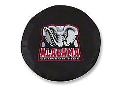University of Alabama Elephant Spare Tire Cover; Black (66-18 Jeep CJ5, CJ7, Wrangler YJ, TJ & JK)