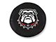 University of Georgia Bull Dog Spare Tire Cover; Black (66-18 Jeep CJ5, CJ7, Wrangler YJ, TJ & JK)
