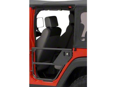 Bestop HighRock 4x4 Element Rear Doors; Satin Black (07-18 Jeep Wrangler JK 4-Door)