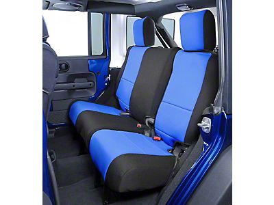 Coverking Jeep Wrangler Neoprene Front Seat Covers; Blue J128128 (14-18 Jeep  Wrangler JK 4-Door) - Free Shipping