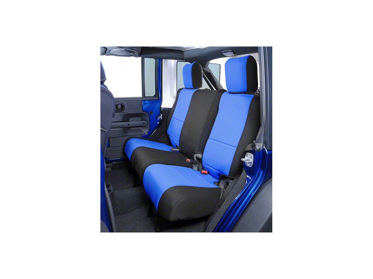 Coverking Jeep Wrangler Neoprene Front Seat Covers Blue J 14 18 Jeep Wrangler Jk 4 Door Free Shipping