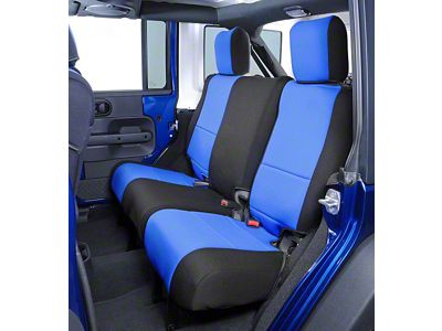 Coverking Neoprene Front Seat Covers; Blue (14-18 Jeep Wrangler JK 4-Door)