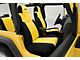 Coverking Neoprene Front Seat Covers with Jeep Logo; Charcoal (97-01 Jeep Wrangler TJ)