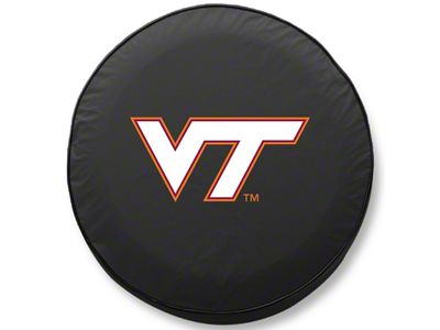 Virginia Tech University Spare Tire Cover with Camera Port; Black (21-24 Bronco)