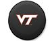 Virginia Tech University Spare Tire Cover with Camera Port; Black (18-24 Jeep Wrangler JL)