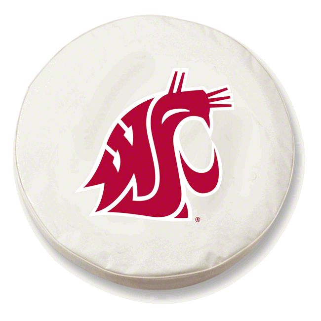 Washington State Spare Tire Cover with Camera Port; White (18-23 Jeep Wrangler JL)