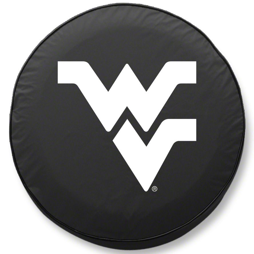 Jeep Wrangler West Virginia University Spare Tire Cover with Camera Port;  Black (18-23 Jeep Wrangler JL) Free Shipping