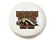 Western Michigan University Spare Tire Cover with Camera Port; White (18-24 Jeep Wrangler JL)