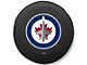 Winnipeg Jets Spare Tire Cover; Black (66-18 Jeep CJ5, CJ7, Wrangler YJ, TJ & JK)