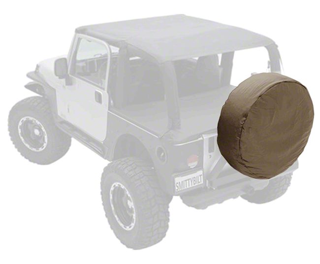 Smittybilt Jeep Wrangler Spare Tire Cover; Denim Spice J128376 (66-18 Jeep  CJ5, CJ7, Wrangler YJ, TJ  JK) Free Shipping