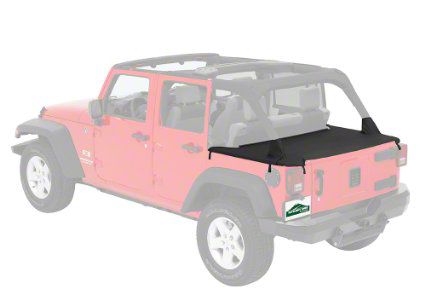 Jeep Wrangler Cargo Cover Black Diamond 07 18 Jeep Wrangler Jk 4 Door