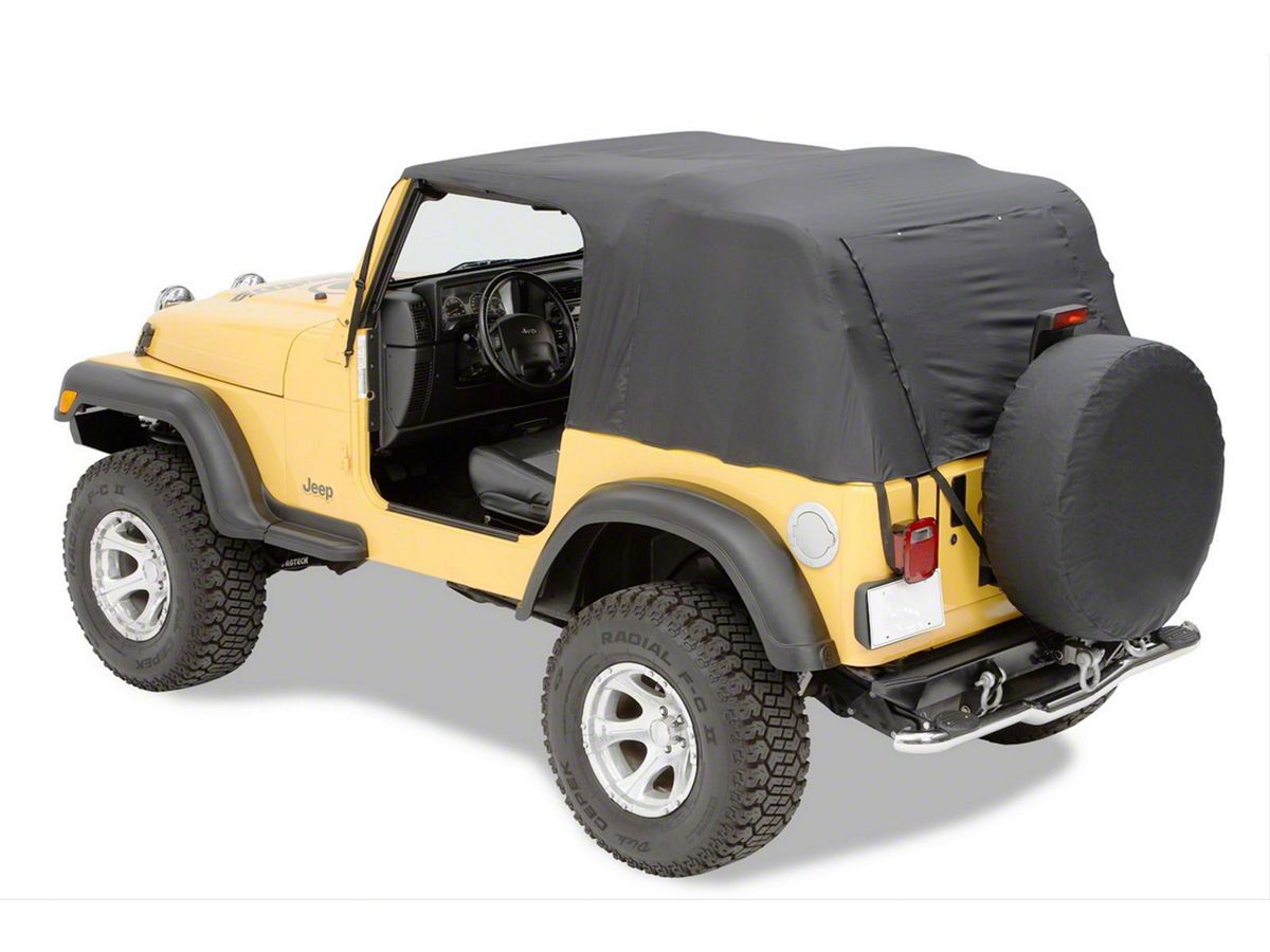 Jeep Wrangler Emergency Top; Black (07-18 Jeep Wrangler JK 2-Door) - Free  Shipping