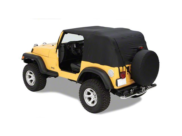 Emergency Top; Black (97-06 Jeep Wrangler TJ, Excluding Unlimited)