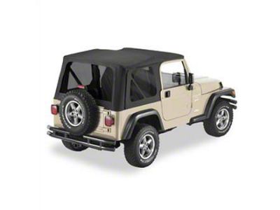 Replay Soft Top with Tinted Windows; Black Denim (97-06 Jeep Wrangler TJ, Excluding Unlimited)
