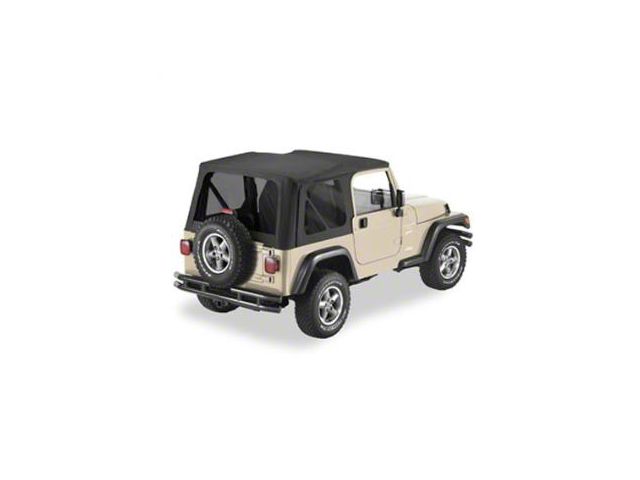 Replay Soft Top with Tinted Windows; Black Diamond (97-06 Jeep Wrangler TJ, Excluding Unlimited)