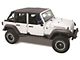 Sprint Top Frameless Soft Top; Black Diamond (07-09 Jeep Wrangler JK 4-Door)