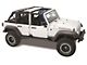 Sprint Top Frameless Soft Top; Black Diamond (10-18 Jeep Wrangler JK 4-Door)