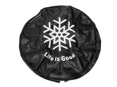 Life is Good Snowflake Spare Tire Cover (66-18 Jeep CJ5, CJ7, Wrangler YJ, TJ & JK)
