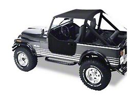 Bestop Traditional Bikini Top; Charcoal (76-91 Jeep CJ7 & Wrangler YJ)