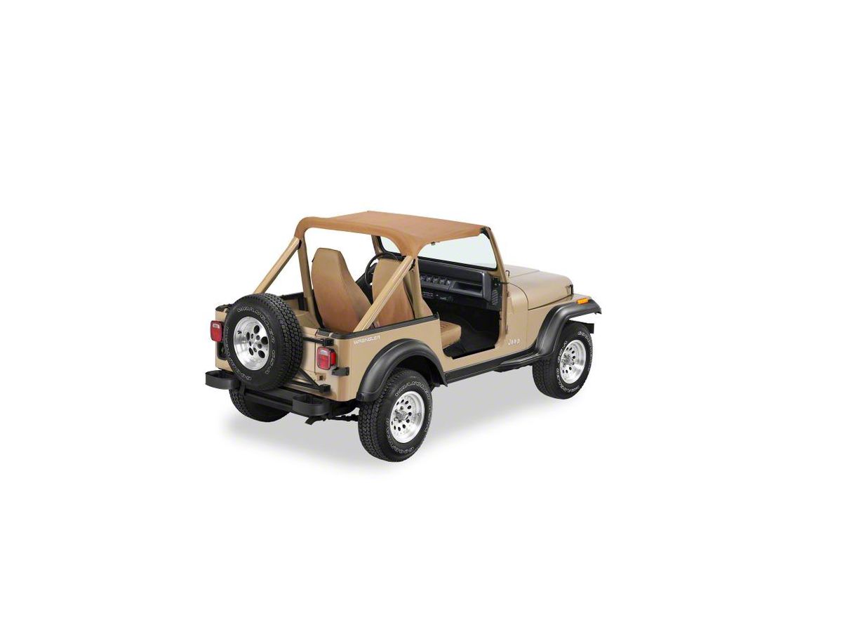 Bestop Jeep Wrangler Targa-Style Strapless Bikini Top - Spice 52519-37  (92-95 Jeep Wrangler YJ)