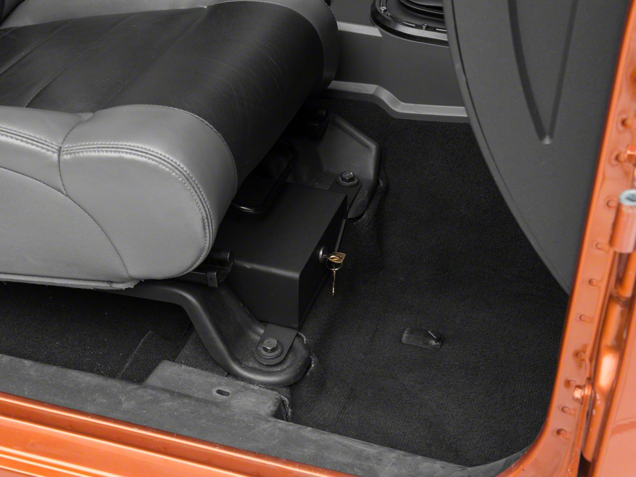 Bestop Jeep Wrangler Underseat Storage Lock Box - Passenger Side ...