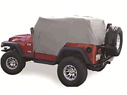 Full Monty Cab Cover; Gray (07-18 Jeep Wrangler JK 2-Door)