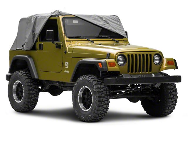 Full Monty Cab Cover; Gray (92-06 Jeep Wrangler YJ & TJ, Excluding Unlimited)