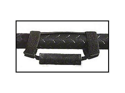 Deluxe Grab Handles; Diamond Plate Black (Universal; Some Adaptation May Be Required)