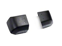 Stubby Modular Stock Bumper End Caps; Black (07-18 Jeep Wrangler JK)