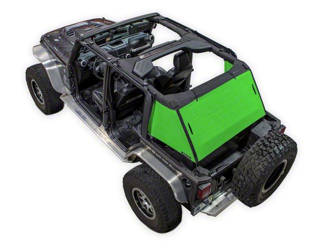 SpiderWeb Shade Trail Mesh Cargo Shade; Green (07-18 Jeep Wrangler JK 4-Door)